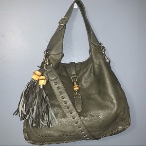 Gucci Jackie large shoulder bag bamboo tassels